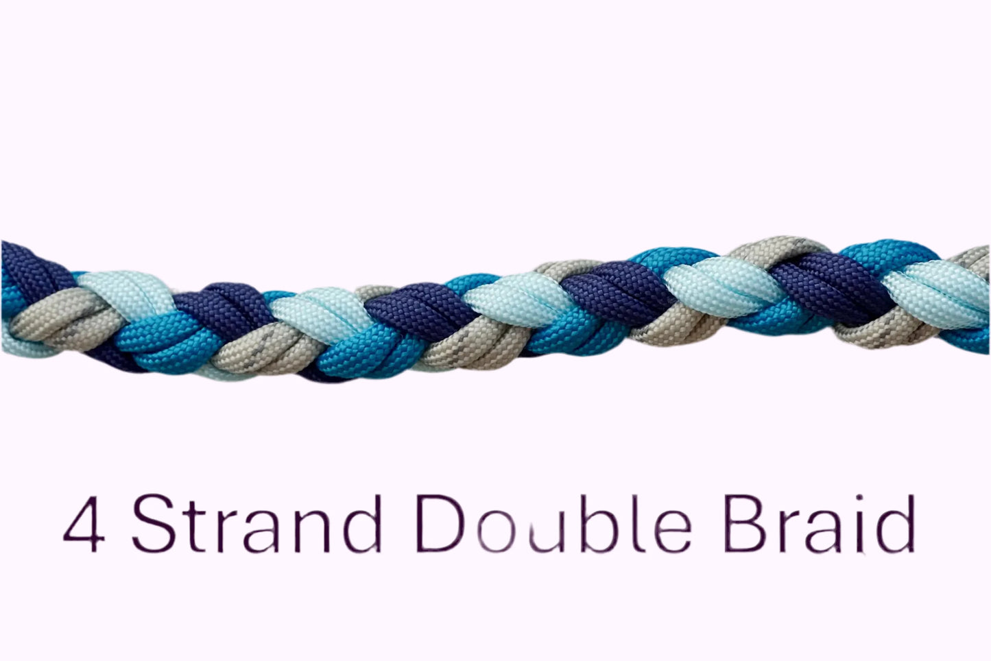 Geflochtene Paracord Hundeleine Muster 4 Strand Double Braid