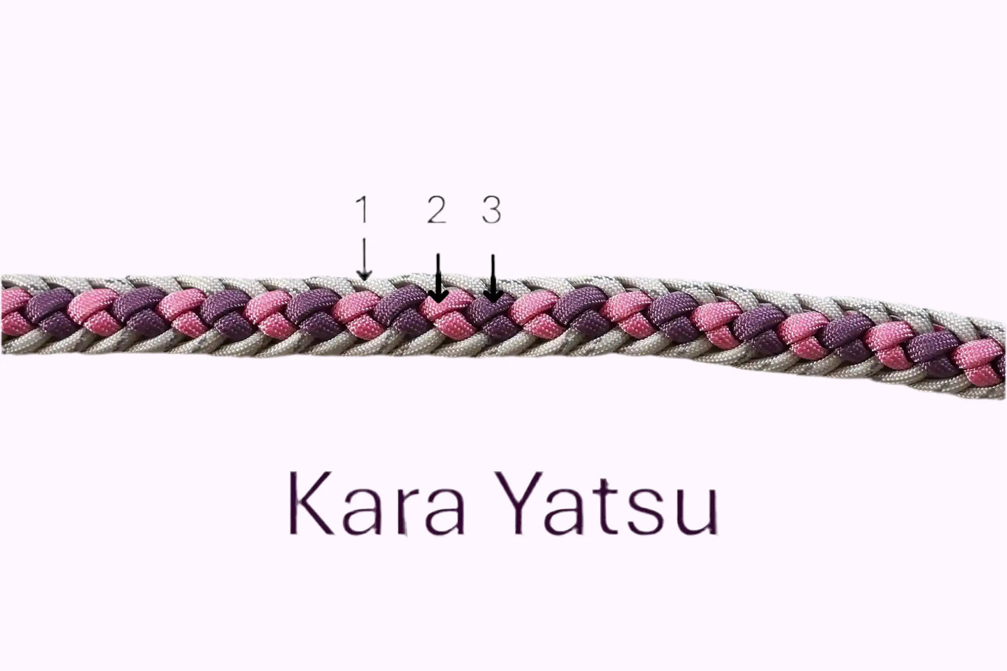 Geflochtene Paracord Hundeleine Muster Kara Yatsu