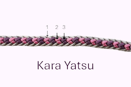 Geflochtene Paracord Hundeleine Muster Kara Yatsu