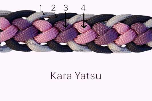 Geflochtene Paracord Hundeleine Muster Kara Yatsu