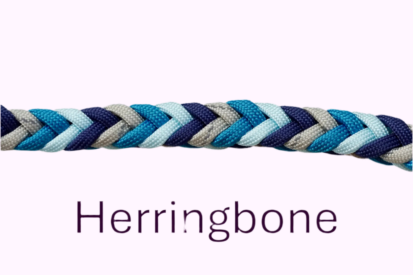 Geflochtene paracord Hundeleine Muster Herringbone