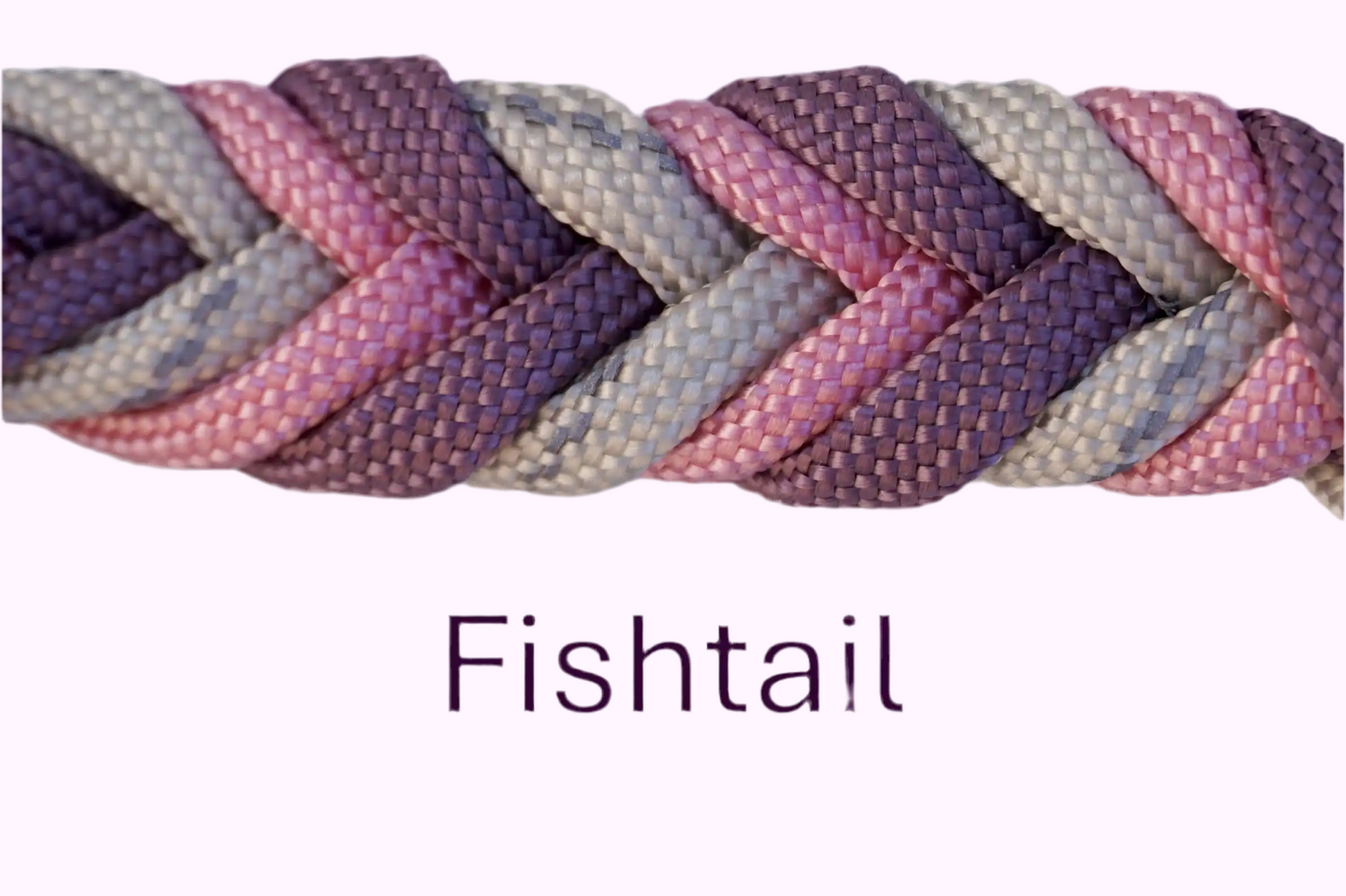 Geflochtene paracord Hundeleine Muster Fishtail