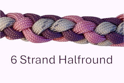 Geflochtene Paracord Hundeleine Muster  6 Strand Halfround