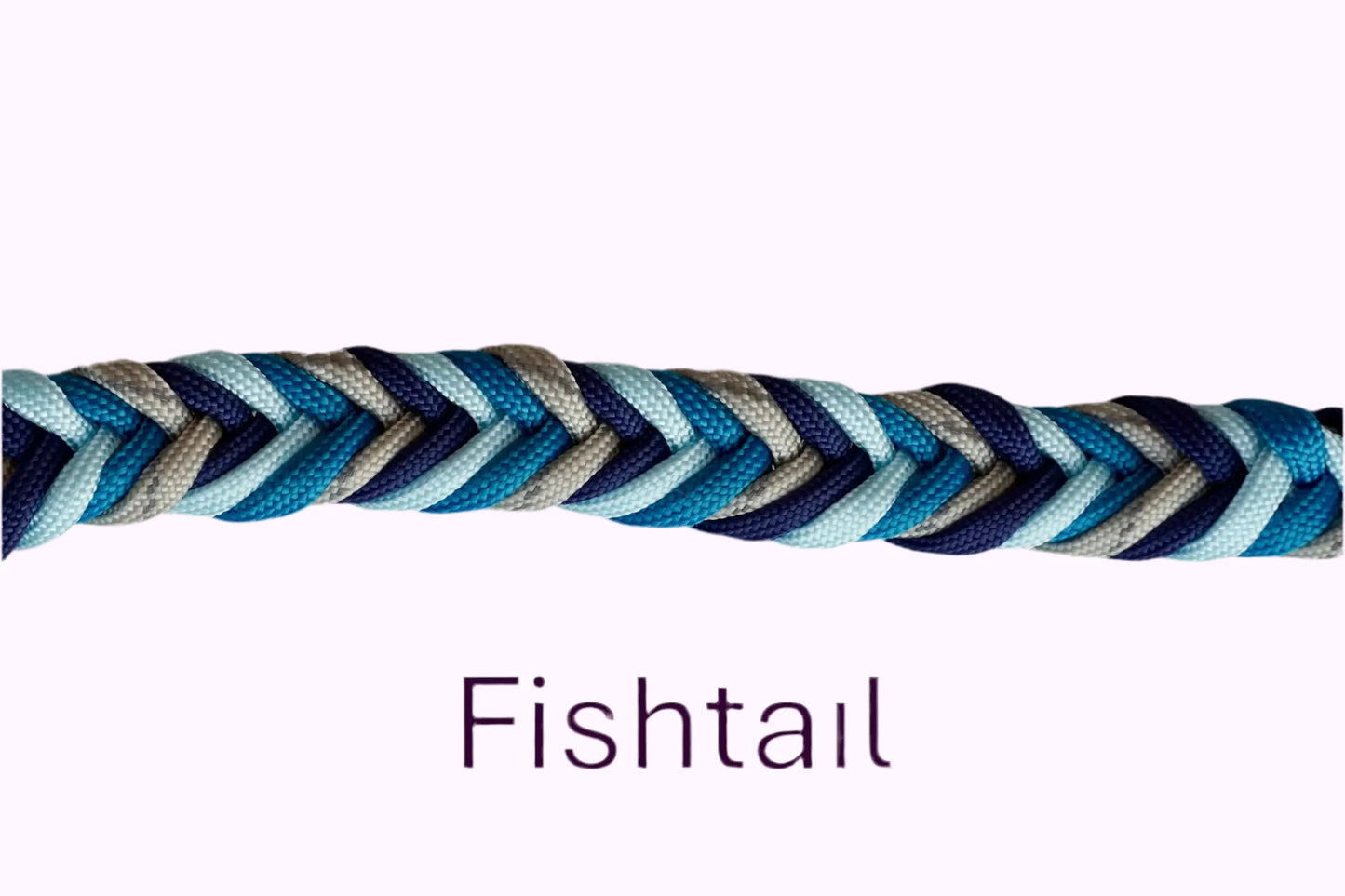 Geflochtene Paracord Hundeleine Muster Fishtail