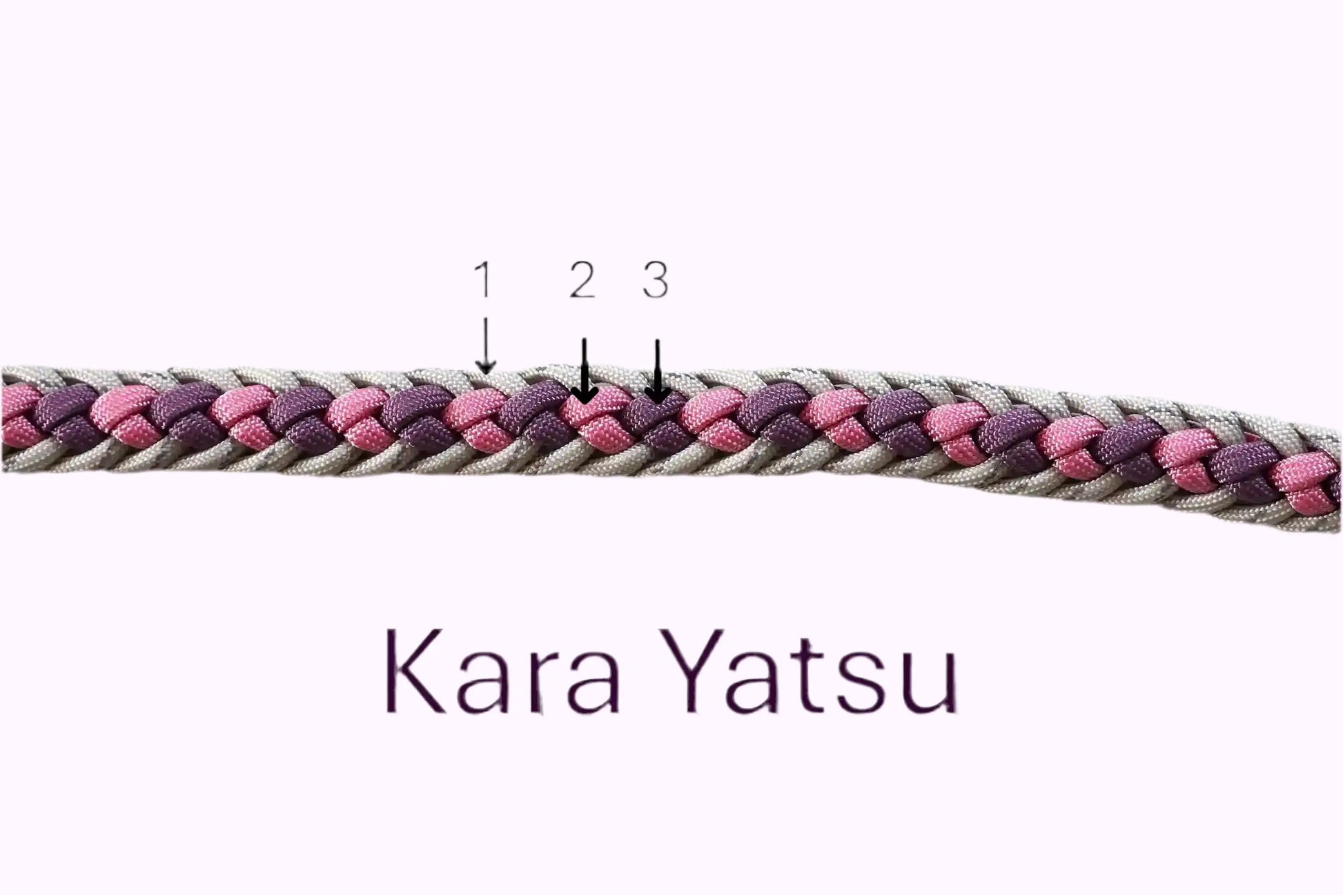 Geflochtene Paracord Hundeleine Muster Kara Yatsu